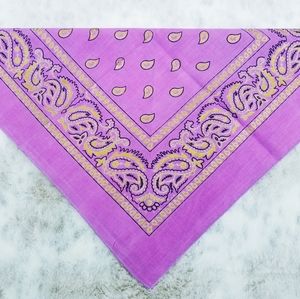 Bandana~Lavender‎ & Gold